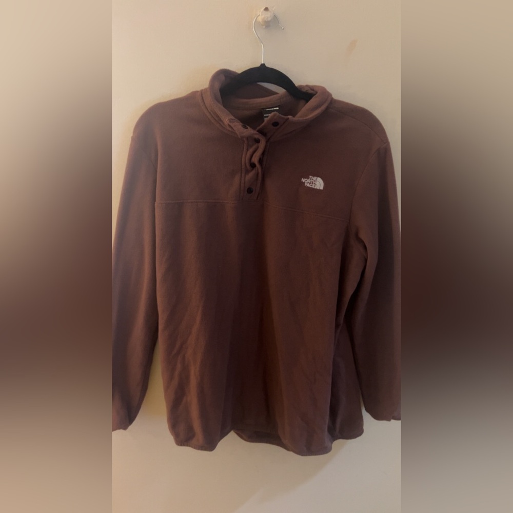 The North Face Brown Henley Pullover Fleece